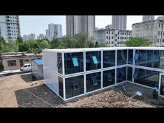 Portable 20FT Container Steel Prefabricated House for Office Building or Warehouse Mobile Office Uni